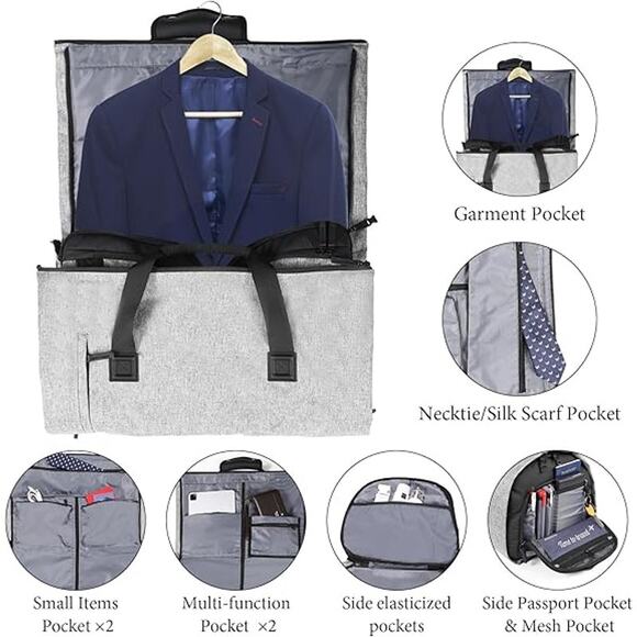 Foldable Travel Garmet Bag - Picture 3 of 7